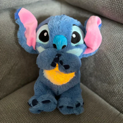 Peluche que respira Stitch con canción de cuna relajante